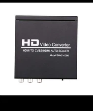 HDMI to HDMI AV CVBS Composite Video Audio Converter Scaler Adapter PC to TV