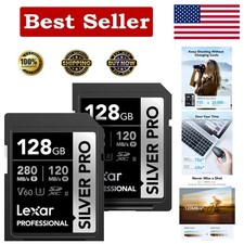 SILVER PRO 128GB UHS-II SD Card - Ultimate Speed for Photographers  Filmmakers