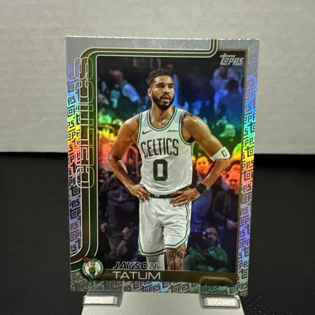 2025-26 Topps Jayson Tatum #1 Topps Foil Pattern Boston Celtics