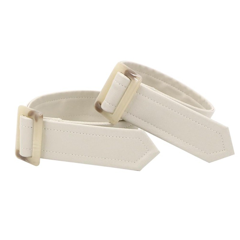 PU Leather Cuff Straps for Jacket Classic Sleeve Band for Leather Trench Coat