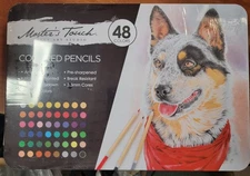 Master’s Touch Fine Art Studio - 48 Colored Pencils Set in Metal Case