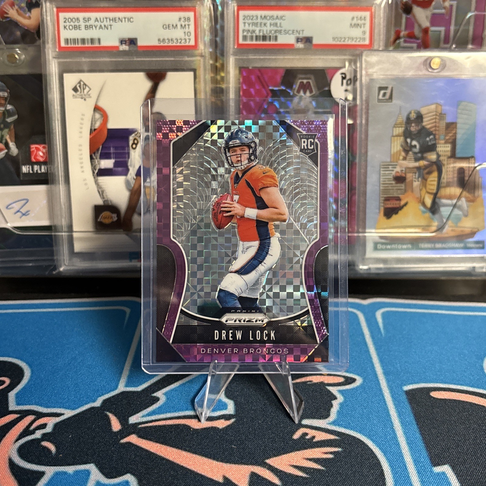 2019 Panini Prizm Football Drew Lock RC #304 Purple Power Prizm SP 17/49