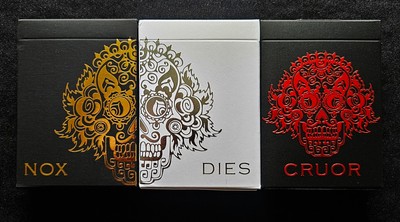 Defunctorum Playing Cards - Complete 3 Deck Set (Minor Dent to White Deck)