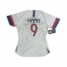 Authentic NIKE, USA women’s home soccer jersey, MIA HAMM, women’s sizes, NEW/TAG