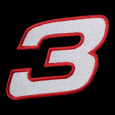 Vintage Dale Earnhardt #3 Patch. Embroidered. Iron On. 3''x2.25''