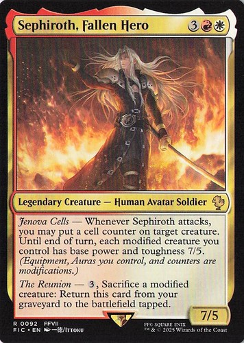 Sephiroth, Fallen Hero R Commander: FINAL FANTASY 92 NM - Picture 1 of 2