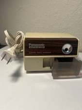 Vintage Panasonic Electric Pencil Sharpener  Auto-Stop Retro Tested Works Well.