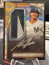 2025 Topps Museum Collection Anthony Volpe Black Framed Patch Auto #1/5 Yankees