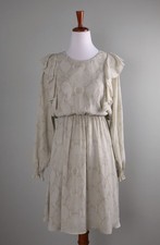BANANA REPUBLIC Factory NWT $80 Snake Python Print Blouson Dress Size XS