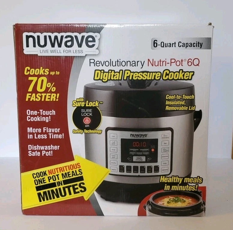 Nuwave Nutri-pot digital electric 33101C / 6 quart pressure cooker NEW