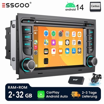 Für Audi A4 8E 8H B6 B7 2000-2009 DAB+ Android 15 Autoradio 2+32G BT Carplay KAM