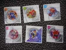 COMPLETE SET USED CANADA #1972A-F