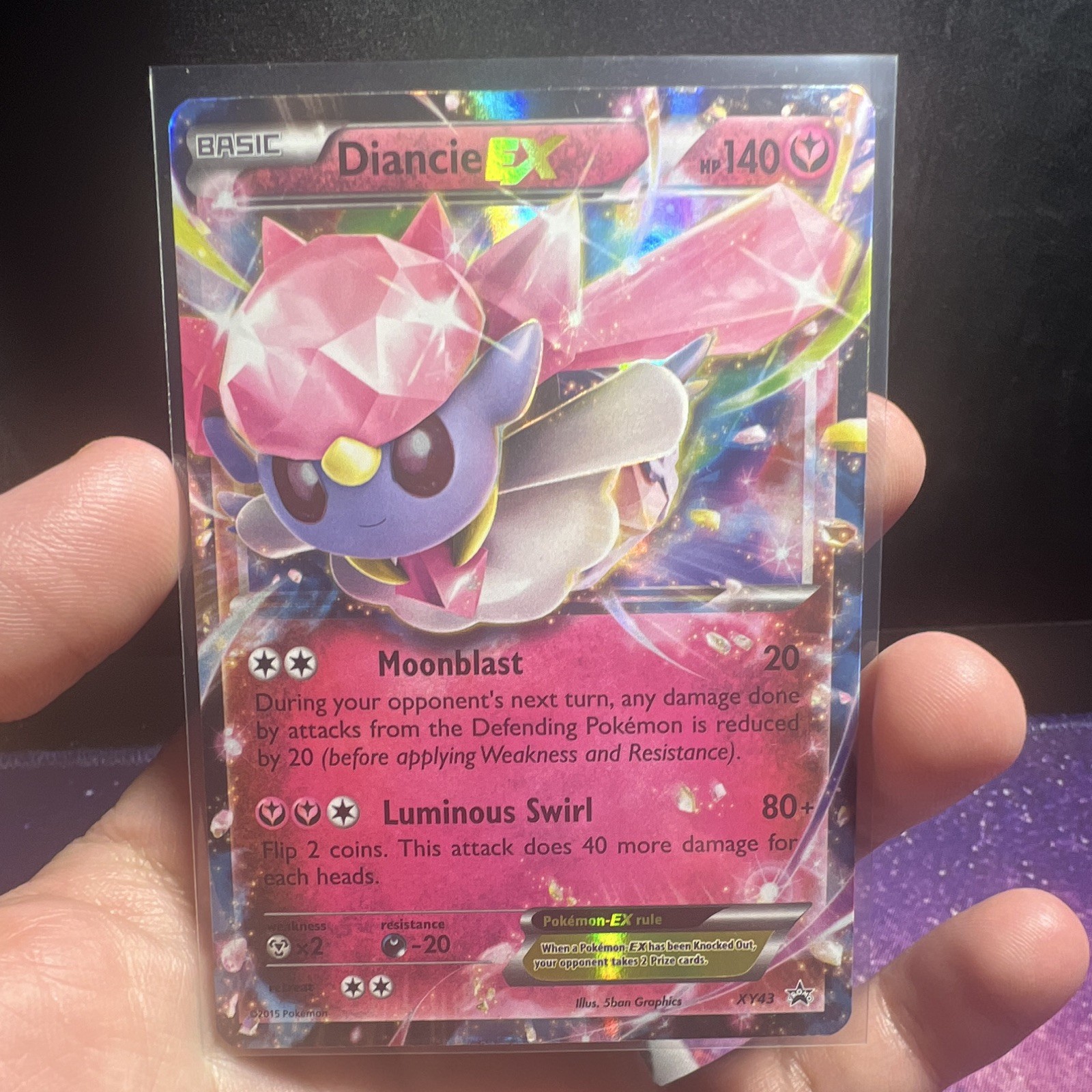 Pokémon TCG Diancie EX Black Star Promos Card XY43