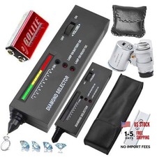 Diamond Tester 60X Mini LED Magnifying,High Accuracy Diamond Tester 60X Loupe