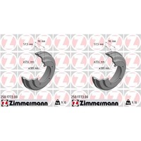 2X Zimmermann 254Mm Bremstrommeln Hinten Passend FÜR Ford Transit Links+Rechts