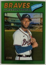 2026 Topps Heritage ~ Jurickson Profar ~ Green Chrome /99 ~ Braves