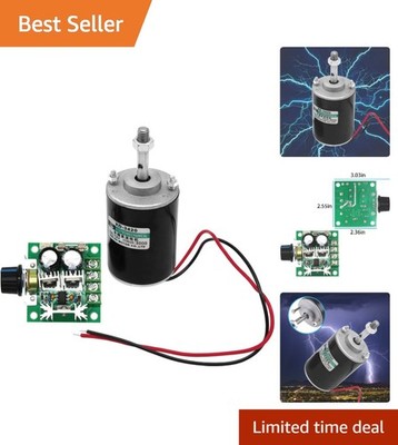 12V Permanent Magnet Motor 30W with Speed Controller - Reliable for DIY Projects