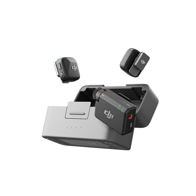 DJI Mic Mini Wireless Lavalier Microphone Compact Noise Cancelling