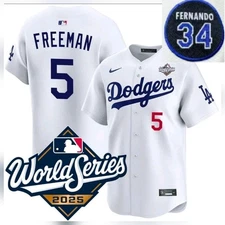 Freddie Freeman Dodgers World Series jersey    Sm-3XL