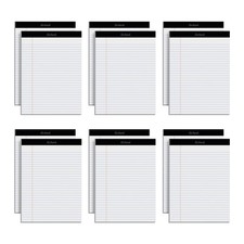 Premium Legal Pads, 12 Pack, Premium Note Pads, 50 Legal Ruled 8.5" x 11" She...