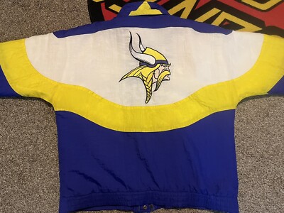 Vintage Minnesota VIKINGS Apex One JACKET NFL ProLine CURVE Wave Coat