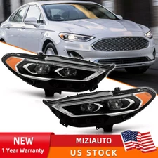 For 2017-2020 Ford Fusion Full LED DRL Projector Headlight Headlamp Left & Right