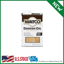 Rust-Oleum Watco 65751 Danish Oil Wood Finish, Pint, Natural