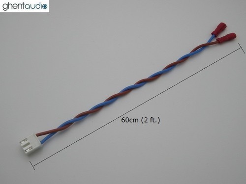 Power Supply Cable --- 0.6m/2ft VHR-3N 4.8mm Quick Disconnect 16AWG UL Silicone - Picture 2 of 6