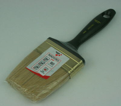 Schuller Malerpinsel Flachpinsel, Lack- Beiz- Lasurpinsel Neu Messingzwinge 80mm