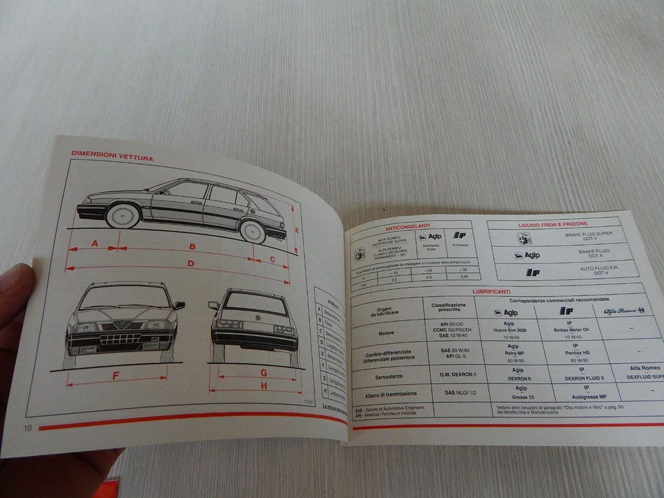 SUPPLEMENTO AL MANUALE USO MANUTENZIONE ORIGINALE ALFA ROMEO 33 4X4 SPORT WAGON - Immagine 4 di 4