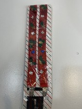 Vintage Wang's Sequin  Bead Christmas Suspenders