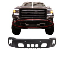 Replacement Front Bumper Steel For 2014 2015 Gmc Sierra 1500 With Sensor Holes