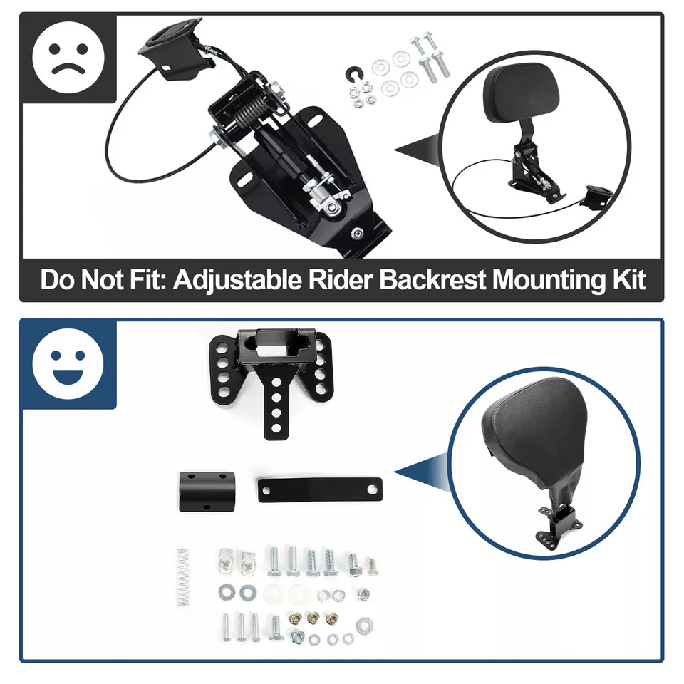 Asiento de pasajero para Harley Touring Road King Street Glide Road Glide 09-23 Foto 4 de 4