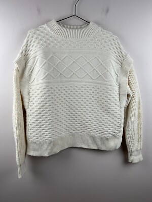 Haven Well Within Organic Cotton Layered Knit Sweater L