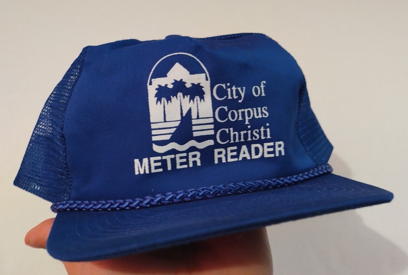 Vintage City Of Corpus Christi Meter Reader Mesh Truc… Gem
