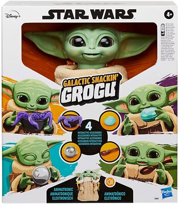 STAR WARS GALACTIC SNACKIN’ GROGU Star Wars Galactic Snackin' Grogu Mandalorian Anamatronic Toy | eBay