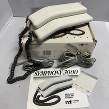 VINTAGE NORTHERN TELECOM Symphony 3000 TELEPHONE Off White Un-Tested