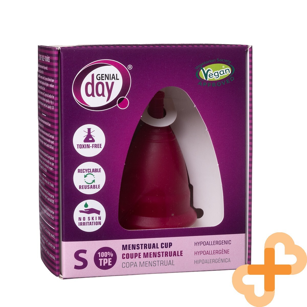 GENIAL DAY Women Menstrual Cup S Reusable Toxin Free No Skin Irritation 17 ml