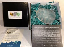 CONRAD WILLIAMS HAND BLOWN hot sculpted SEA TURTLE GULF COLLECTION-open box-- WE