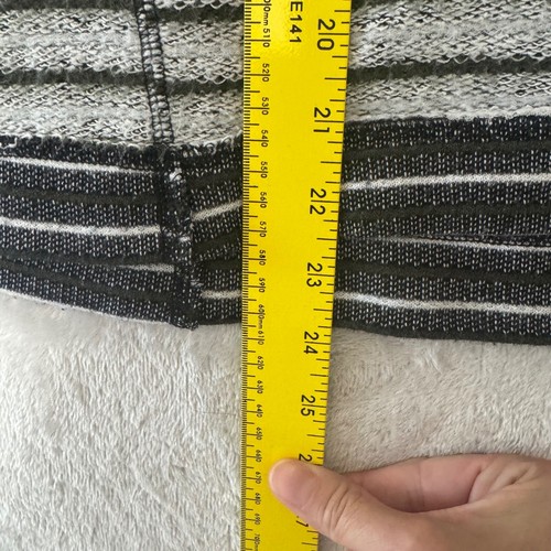 Free People Women's Inside Out Crewneck Pullover Sweatshirt S Striped Oversized - Picture 10 of 10