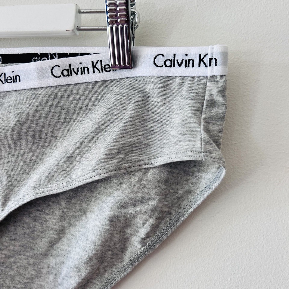 Calvin Klein Bikini Underwear 1 Pack Size 1XL Womens Grey Heather