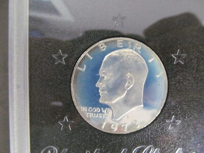 1973-S Eisenhower GSA Silver Proof Dollar in OGP -- KEY DATE COIN