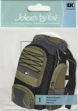 Jolee's by You 3-D Embellishment CAMPING BACKPACK Theme 71112 FAST FREE SHIP!
