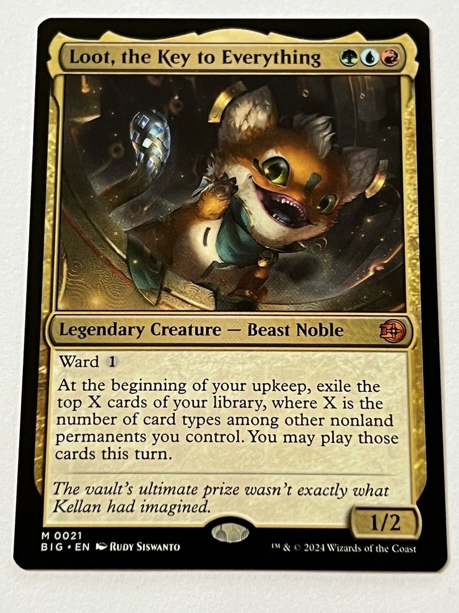 Loot Key to Everything 21 MTG The Big Score 2024 MT - 9.0 + Non