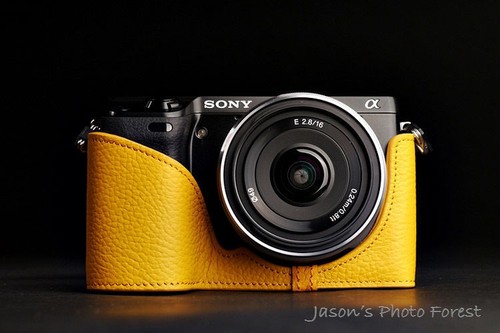 Handmade Real Half Leather Case Camera Case Camera bag for Sony NEX7 9 colors - Picture 6 of 10