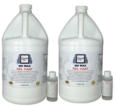 White Gelcoat NO WAX  2 Gallon, Boats, Cars, RV, Fiberglass ,Tubs Pools Repair