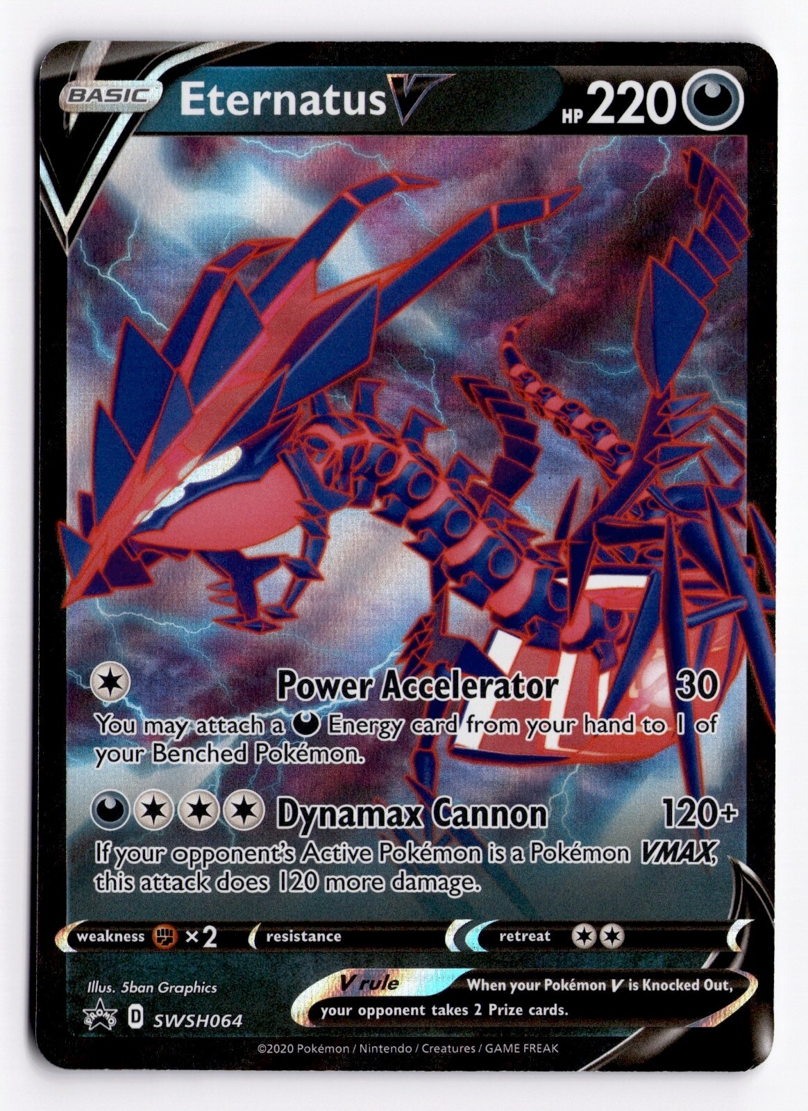 Eternatus V SWSH064 - Pokemon Card - Sword & Shield Black Star Promo - Near Mint