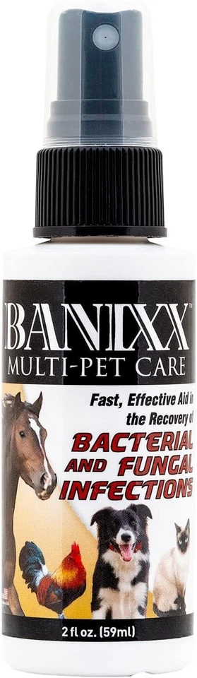 Banixx Horse & Pet Care for Fungal & Bacterial infections 2 oz travel size
