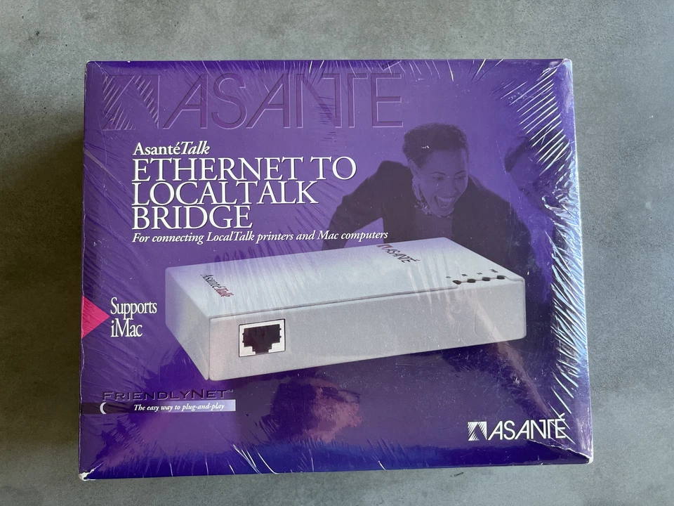 Asante Ethernet to Local Talk Bridge + NEU + OVP + not opened