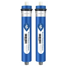 2 Pack 50/75 GPD RO Membrane Reverse Osmosis Purifier Water Filter Replacement